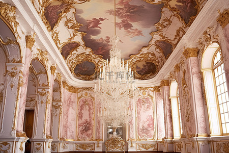 恩背景图片_霍恩西尔宫 天花板 奥地利维也纳皇宫