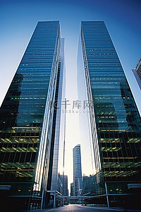 东京商业园的玻璃塔