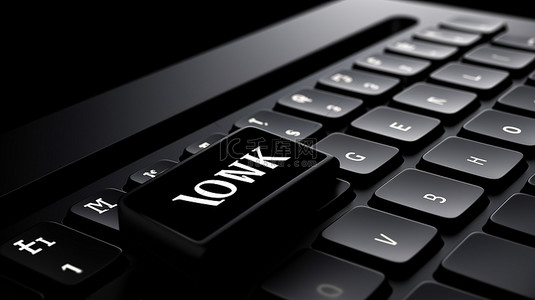 技术和商业主题背景，带有 3D 黑色键盘，具有“立即预订”键