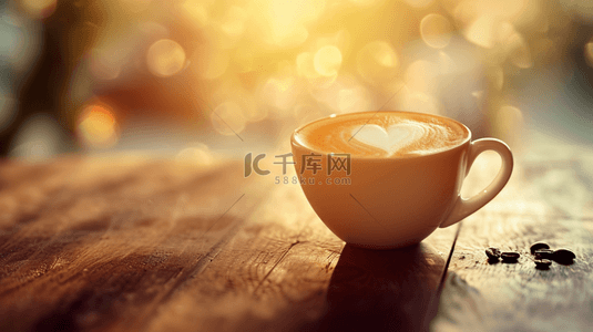 暖心背景图片_一杯温馨暖心的咖啡饮品图片14