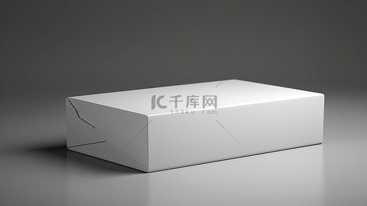 空白白色包装盒的产品广告 3D 渲染