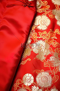 穿旗袍的老俩口背景图片_桌子上有两个不同图案的中国人