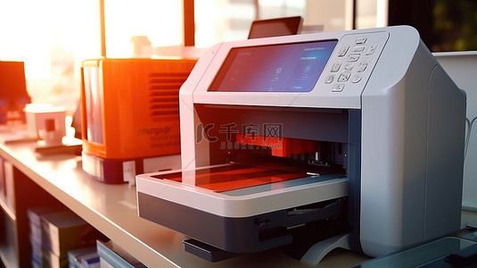 学校实验室电子打印机正在使用最先进的打印技术