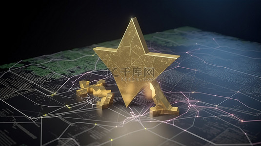 网站内容图像标题列支敦士登飙升的恒星加密货币图表的 3D 渲染
