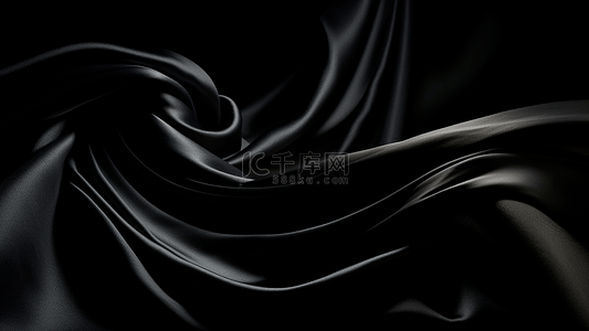 黑色丝绸背景图片_丝绸黑色插画背景