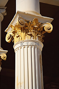 上海徐汇地标建筑背景图片_古希腊柱的楣梁