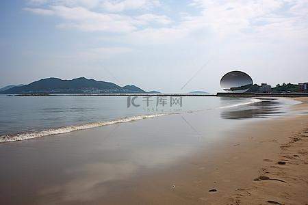 台湾巴山帮面当地海滩海滨海滩