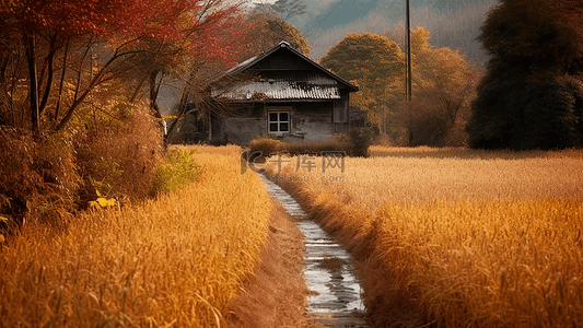 秋天风景插图