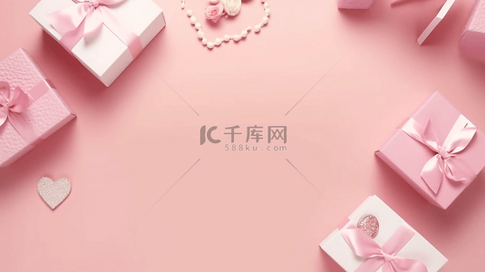 粉色圣诞树礼物背景图片_节礼日海报背景