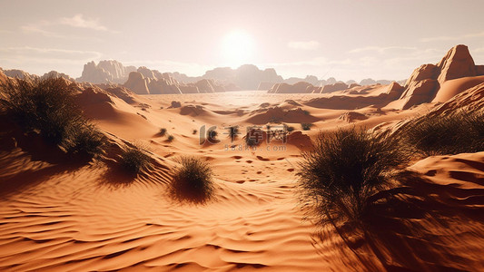 热带沙漠背景图片_热带沙漠沙尘荒漠