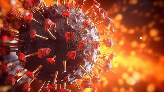 新冠疫苗背景背景图片_孤立电晕病毒背景下流行病风险概念的 3d 说明
