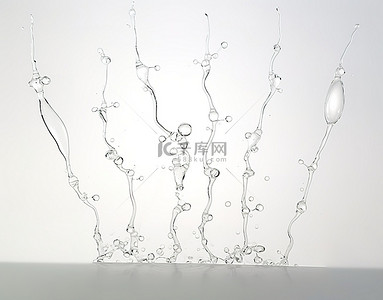 轻质玻璃吹制艺术雕塑含有水滴