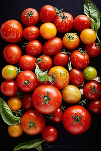 西红柿大棚背景图片_新鮮西紅柿