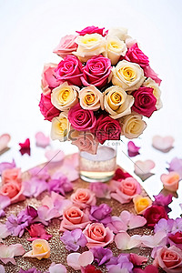 婚礼鲜花背景图片_印度插花 婚礼鲜花 玫瑰