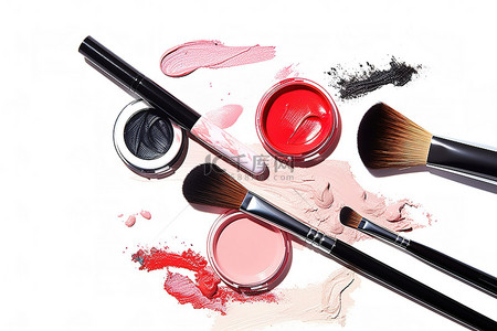 基础基础背景图片_一次性提供化妆和刷子等美容产品
