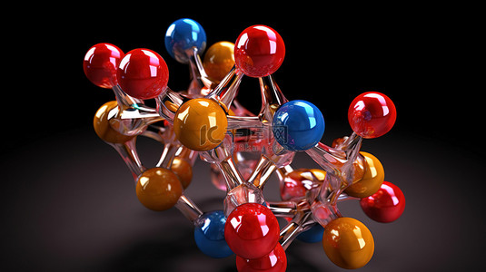 重要氨基酸苏氨酸的 3D 分子模型