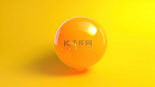 聊天气泡符号的 3D 渲染，用于与复制空间和语音气球进行消息通信