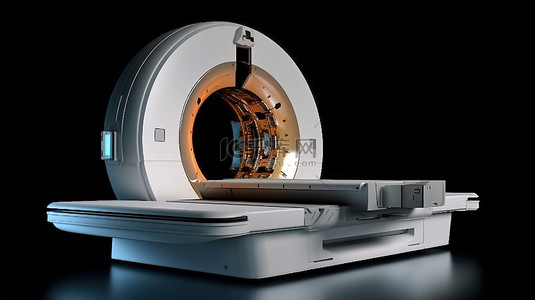 磁共振扫描背景图片_孤立 ct 扫描仪断层扫描的 3d 渲染