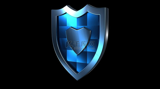 消息气泡保证登录 3d 蓝色检查防火墙安全保护盾