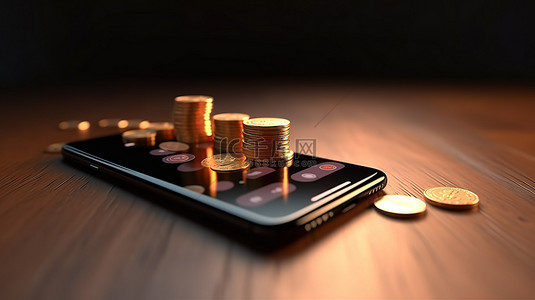 智能科技字背景图片_移动支付方便您在智能手机上进行交易