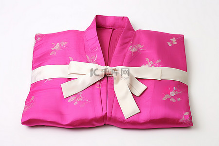 新年韩国背景图片_韩国丝绸和服粉色