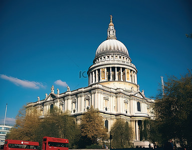 伦敦邮戳背景图片_伦敦圣保罗大教堂