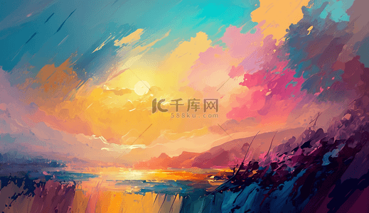 创意立体背景图片_艺术创意色彩鲜明背景