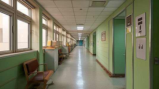首尔三国大学医院走廊