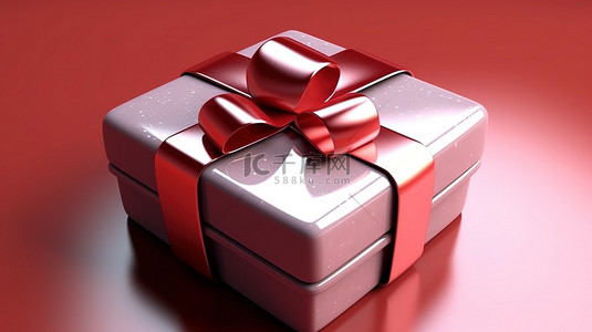 圣诞节节日礼物背景图片_节日礼物揭晓 3D 渲染的生日母亲节或情人节礼物