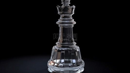 用于独立国际象棋游戏的 3d 渲染中的水晶车