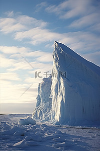 南背景图片_一座小山是由冰建成的