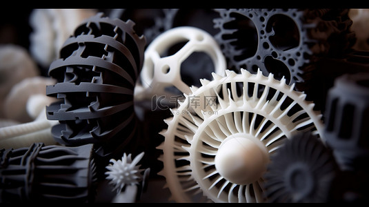3D 打印物体的特写一睹现代增材技术的未来