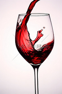 倾倒的酒杯背景图片_一个红酒杯正在倒入一个玻璃杯中