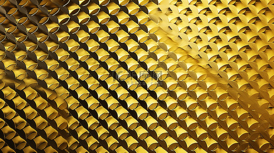 大理石路面背景图片_具有金色色调 3D 渲染图案背景的棋盘钢板