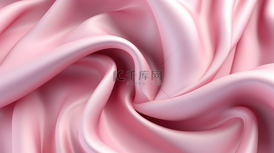 抽象现代粉色棉质 3D 背景奢华柔软的运动纺织面料