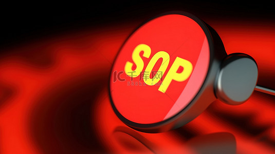 鼠标手光标背景图片_3d 插图红色购买按钮与鼠标手光标