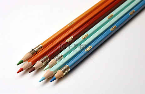 2b 铅笔和白色铅笔