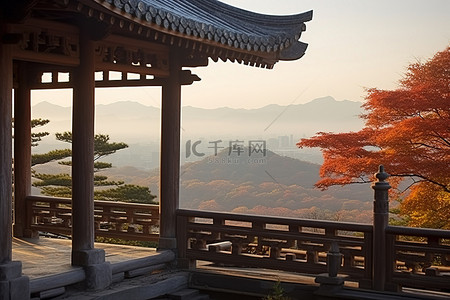 东方文化背景图片_从东方宝塔看到美丽的景色