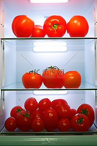 冰箱蔬菜背景图片_西红柿放冰箱里
