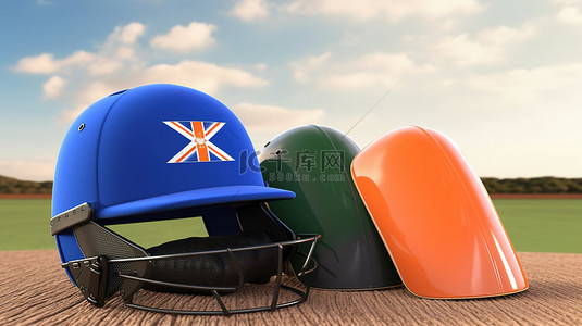 体育场比赛背景图片_纳米比亚 vs 荷兰 一场动态 3D 板球比赛，包含锦标赛要点和文本空白区域