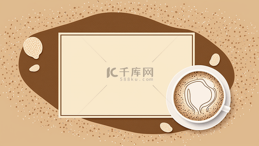 cafe背景图片_咖啡创意边框背景