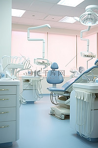 手术科室背景图片_牙科诊所里空荡荡的牙科室