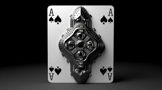 扑克玩扑克背景图片_现代黑白设计扑克牌杰克俱乐部标准尺寸的扑克赌场以 3D 插图呈现