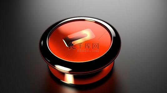 按钮圆形背景图片_3d 渲染的计算机按钮