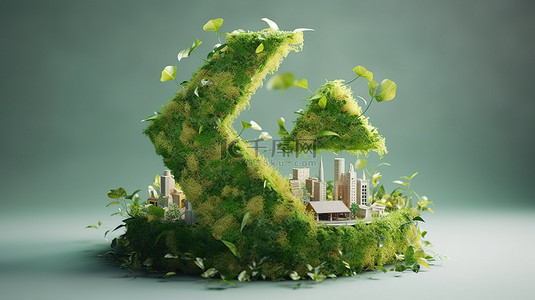 地球背景背景图片_可持续回收是生态和环境责任的象征