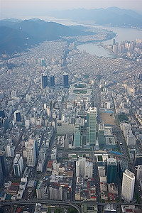 韩国主要城市鸟瞰图 pmcmp104739 韩国首尔