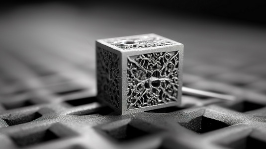 机器性能背景图片_由粉末金属制成的金属 3D 打印物体
