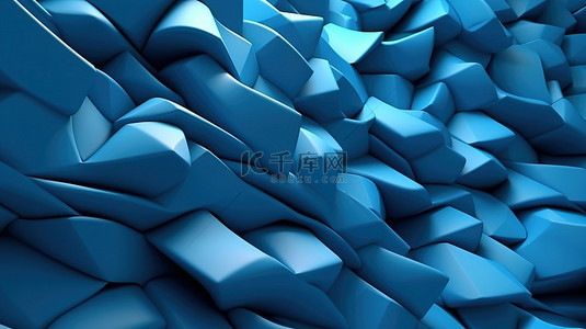 蓝色纹理壁纸的 3d 渲染