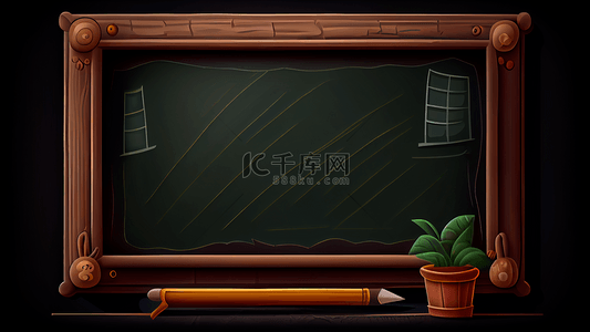 黑板背景边框背景图片_教育黑板背景