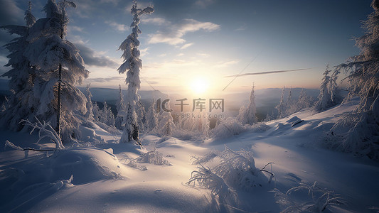 雪花落背景图片_冬天季节阳光